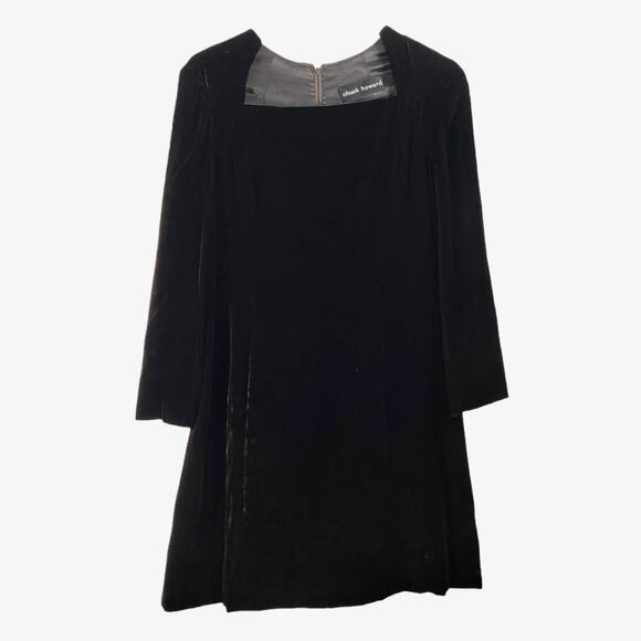 VINTAGE 70s CHUCK HOWARD Long Sleeve Velvet Dress - Picture 8 of 8